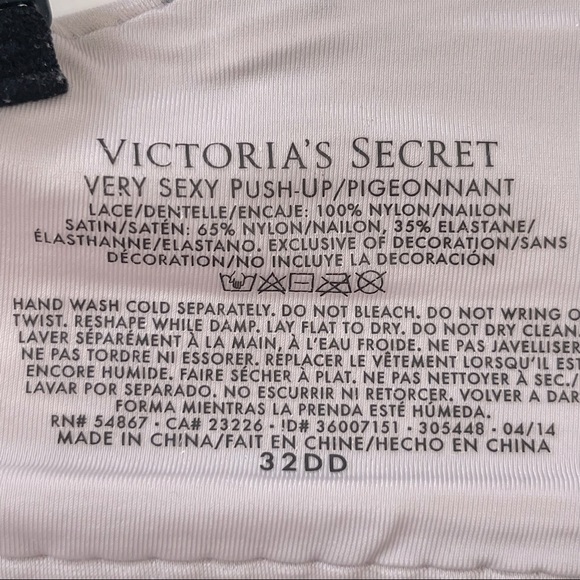 Victoria’s Secret black and white bra size 32DD - Picture 5 of 5